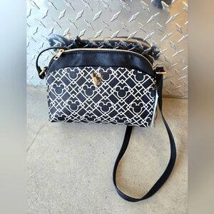 *NWT* Bioworld Disney Mickey Mouse Black and White Over The Shoulder Purse